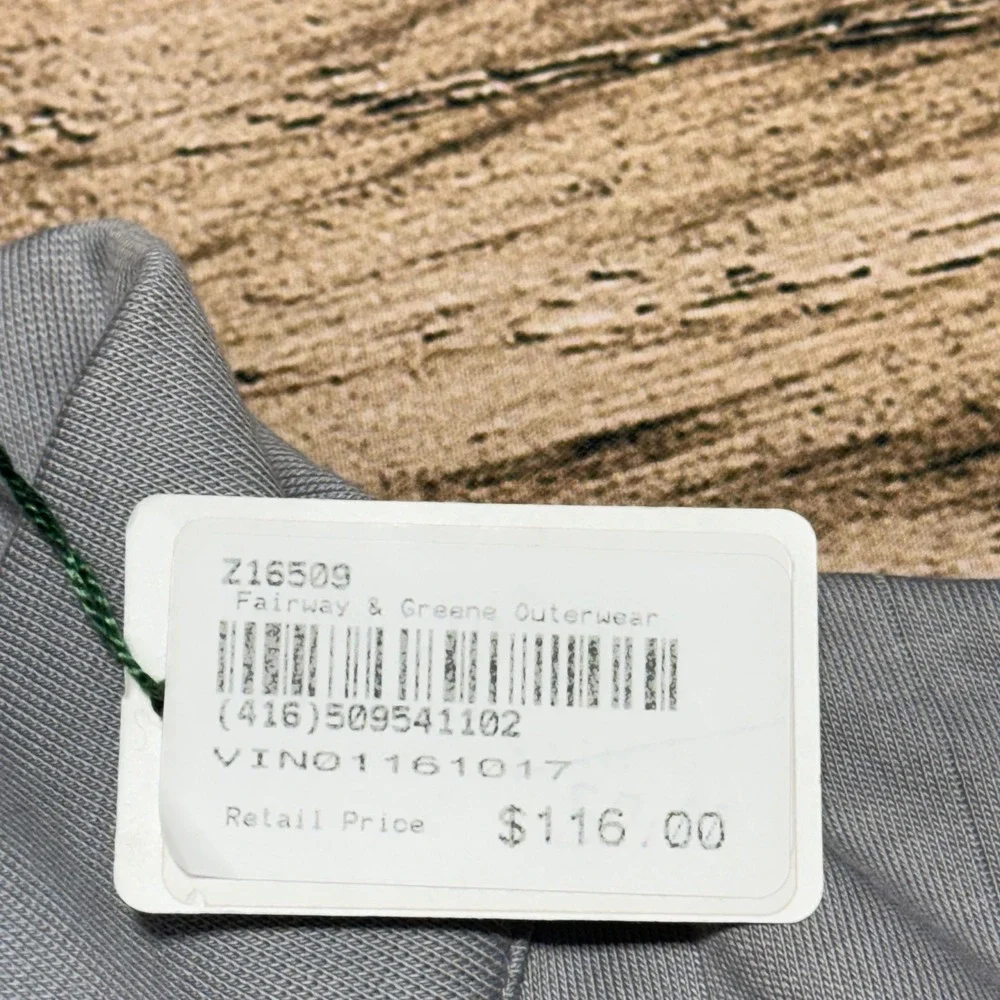 Fairway & Greene 1/4 Zip Vest Mens XXL Gray Bears Club Golf Florida NWT
